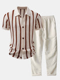 Maqiato | Men's Striped Shirt & Linen Trousers Set
