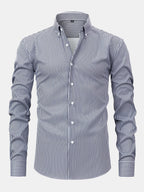 Maqiato | Men's Striped Shirt & Slim Fit Pants Set