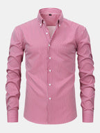 Maqiato | Men's Striped Shirt & Slim Fit Pants Set