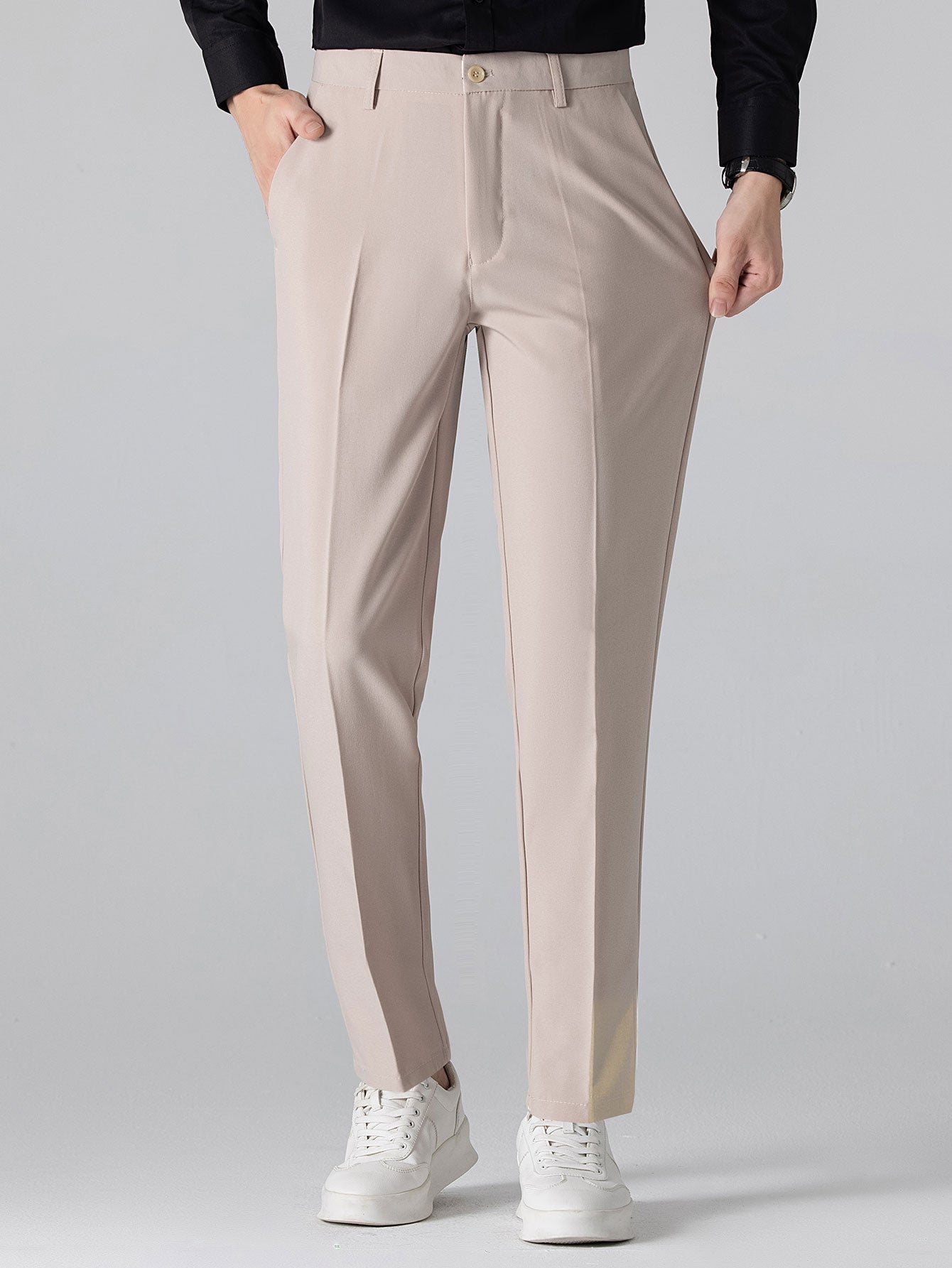 Maqiato | Men's Striped Shirt & Slim Fit Pants Set