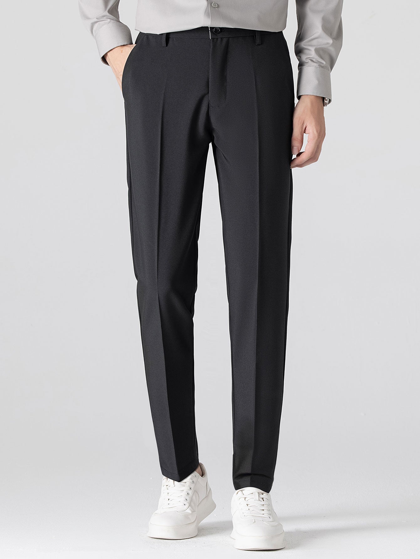 Maqiato | Men's Striped Shirt & Slim Fit Pants Set