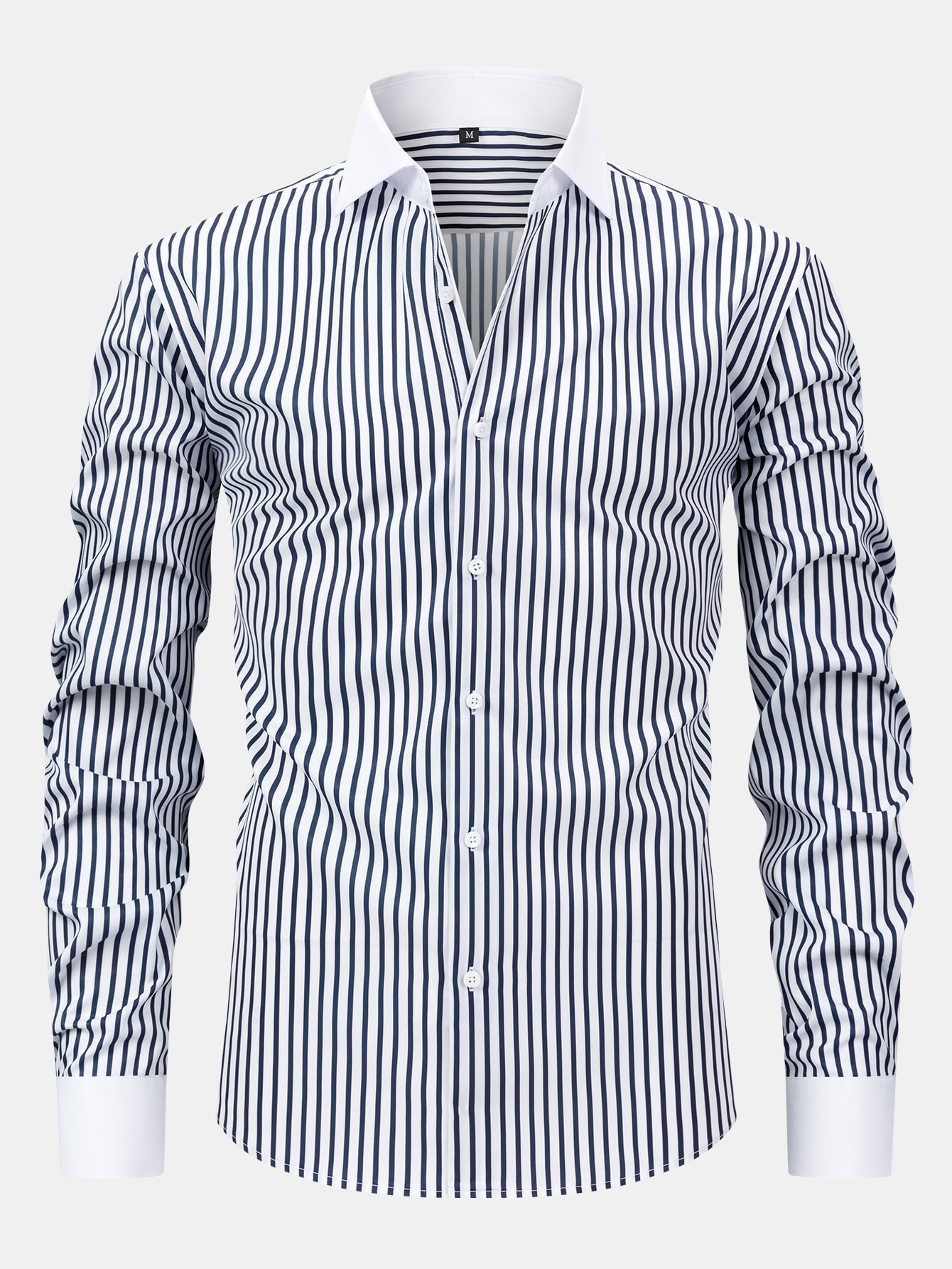 Maqiato | Men's Striped Shirt & Slim Fit Pants Set