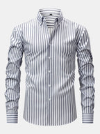 Maqiato | Men's Striped Shirt & Slim Fit Pants Set