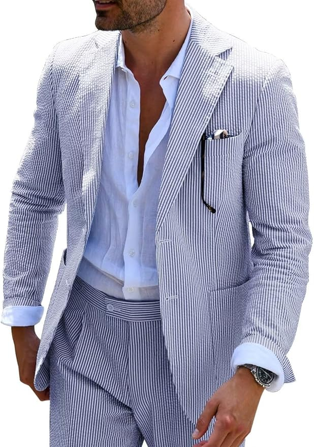 Maqiato | Men's Striped Summer Set