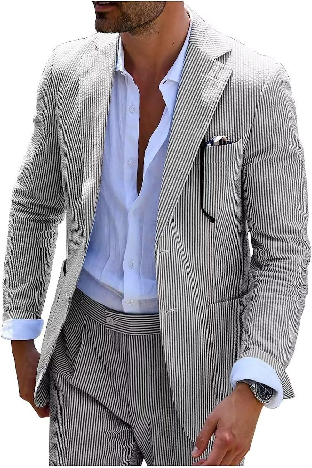 Maqiato | Men's Striped Summer Set
