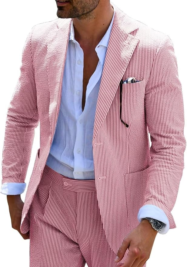 Maqiato | Men's Striped Summer Set
