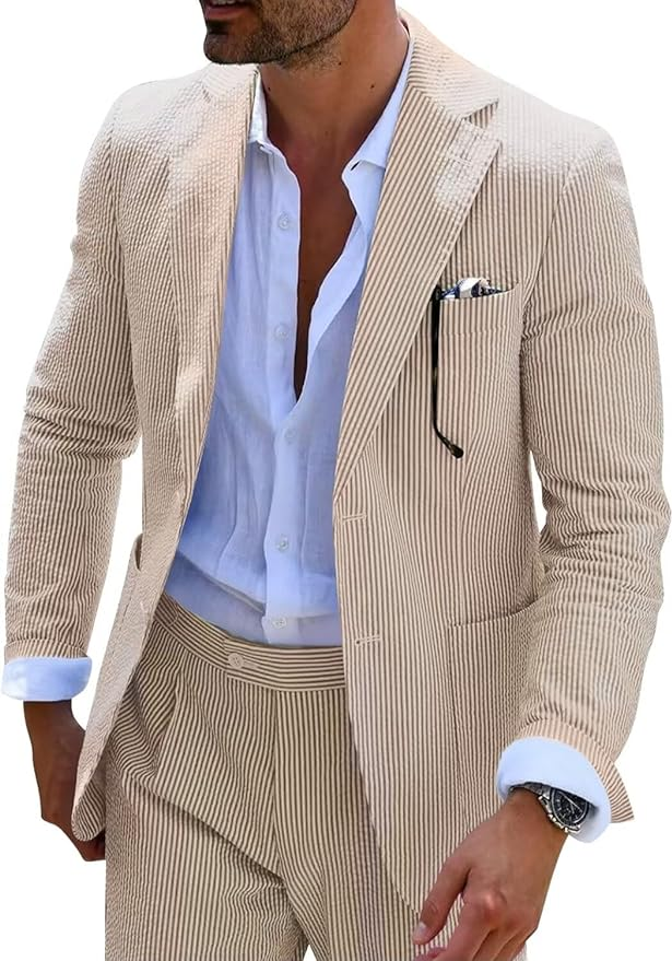 Maqiato | Men's Striped Summer Set