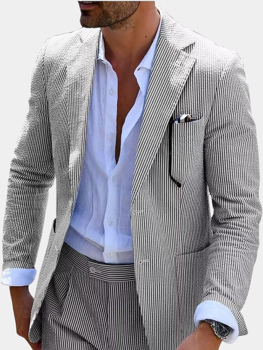 Maqiato | Men's Striped Summer Set