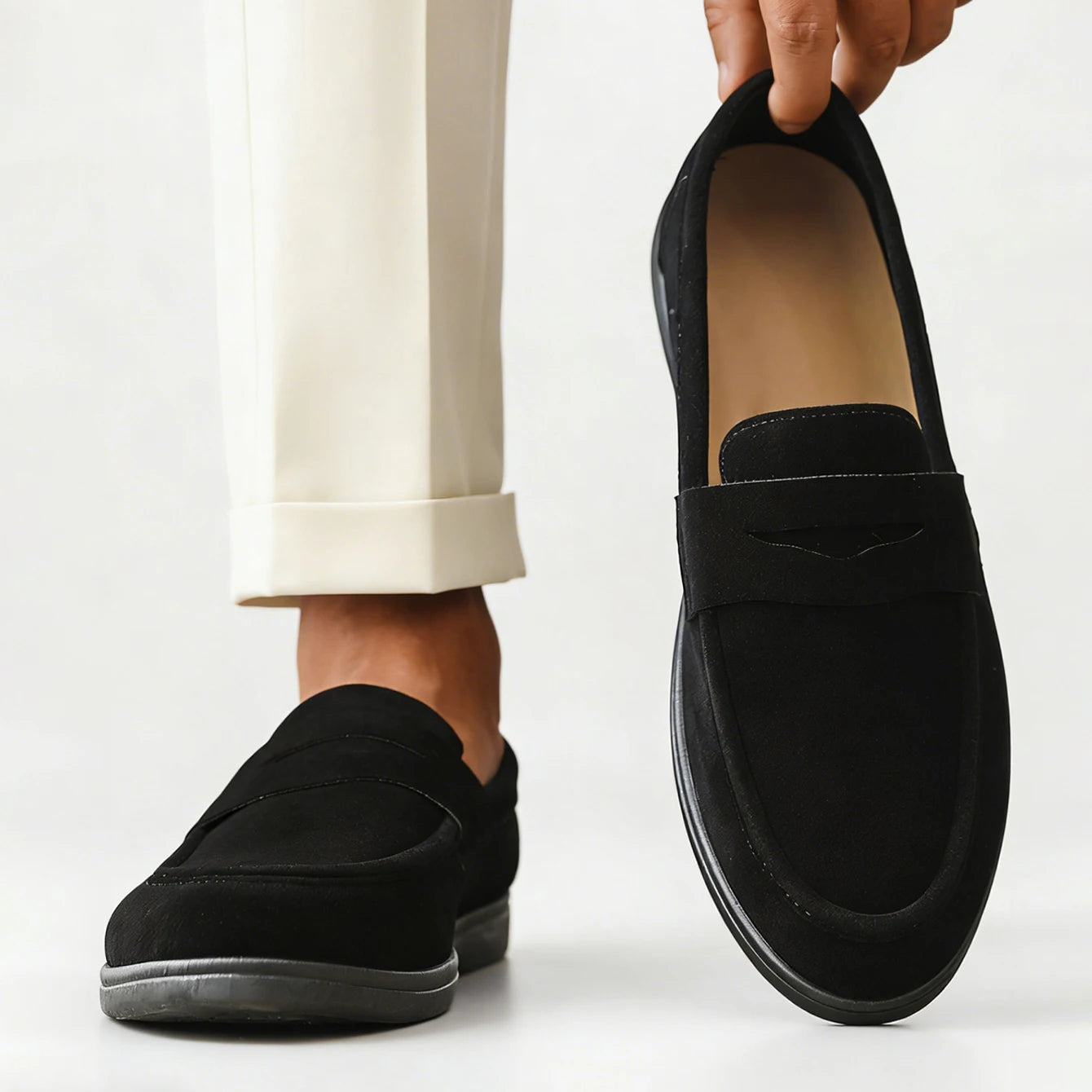 Maqiato | Men's Suede Penny Loafers