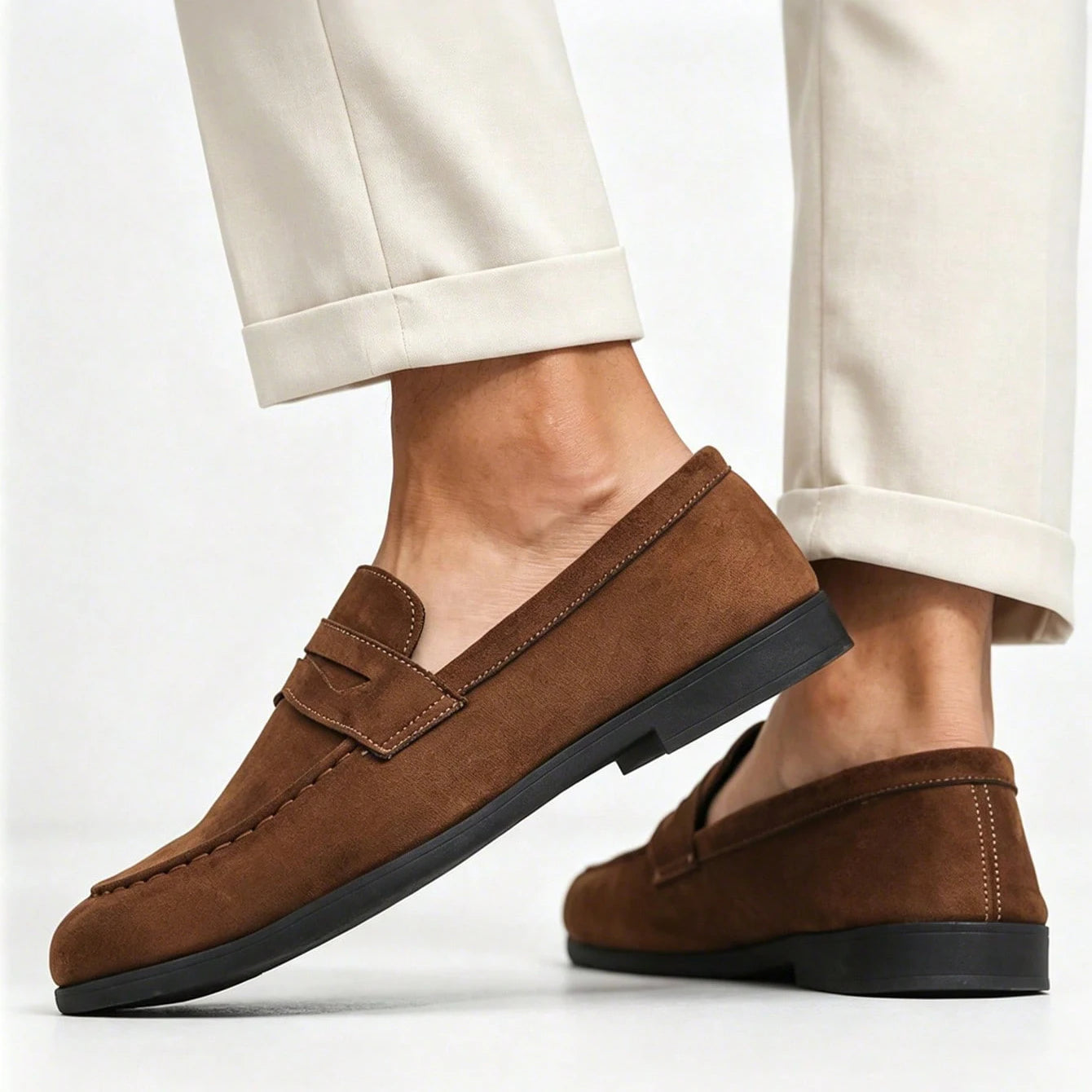 Maqiato | Men's Suede Penny Loafers