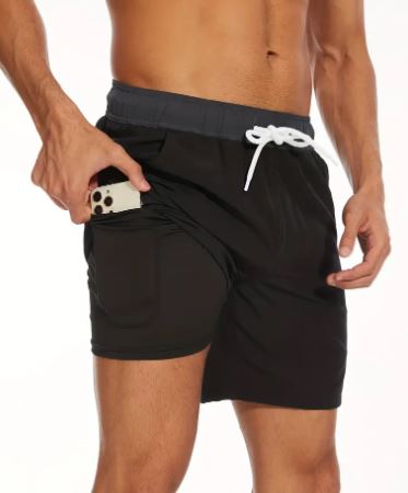 Maqiato | Men's Swim Shorts with Phone Pocket