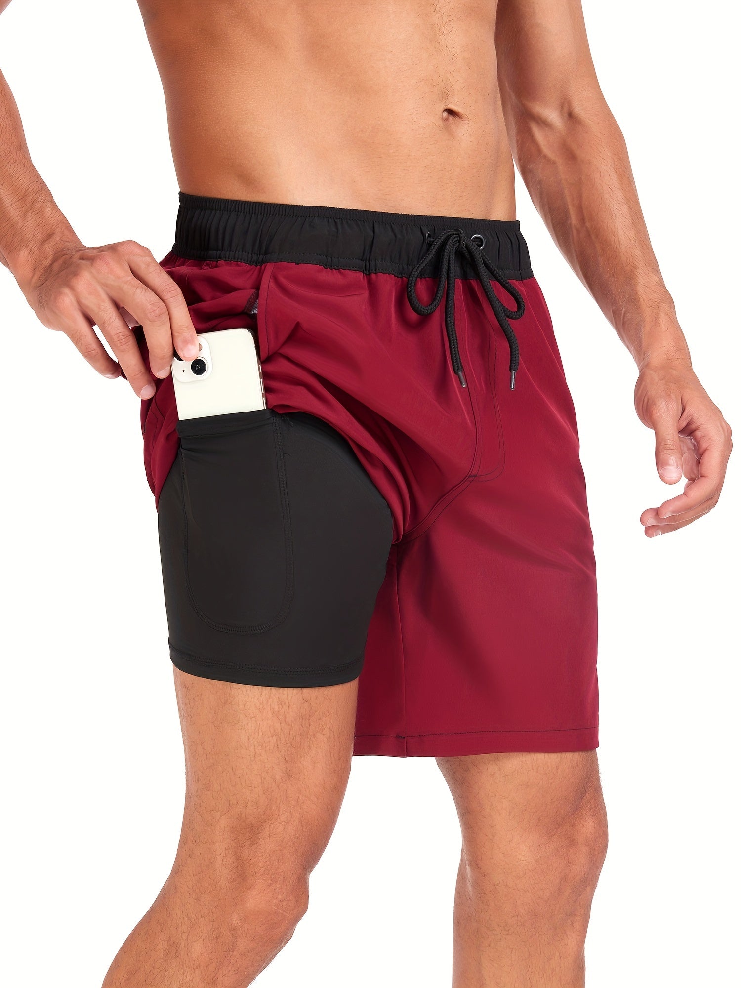 Maqiato | Men's Swim Shorts with Phone Pocket