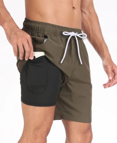 Maqiato | Men's Swim Shorts with Phone Pocket