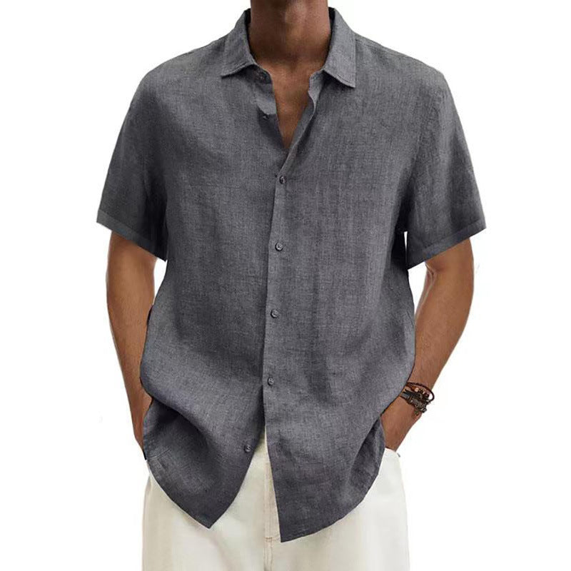 Maqiato | Men's Textured Linen Shirt