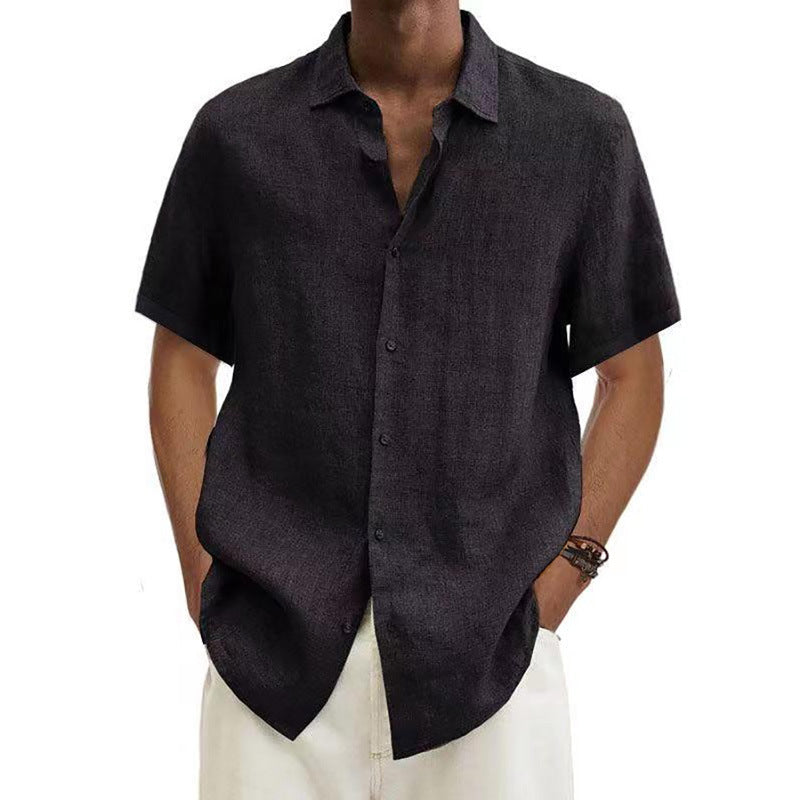 Maqiato | Men's Textured Linen Shirt