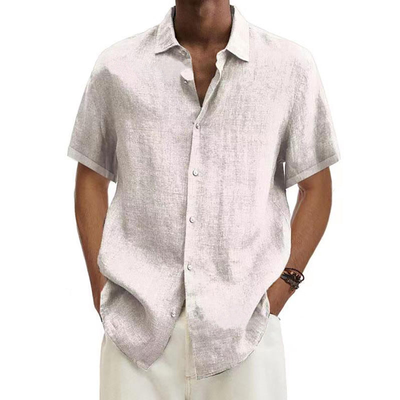 Maqiato | Men's Textured Linen Shirt