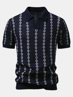 Maqiato | Men's V-Neck Knit Polo