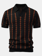 Maqiato | Men's V-Neck Knit Polo