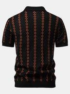 Maqiato | Men's V-Neck Knit Polo