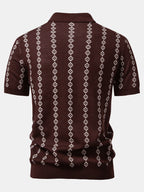 Maqiato | Men's V-Neck Knit Polo