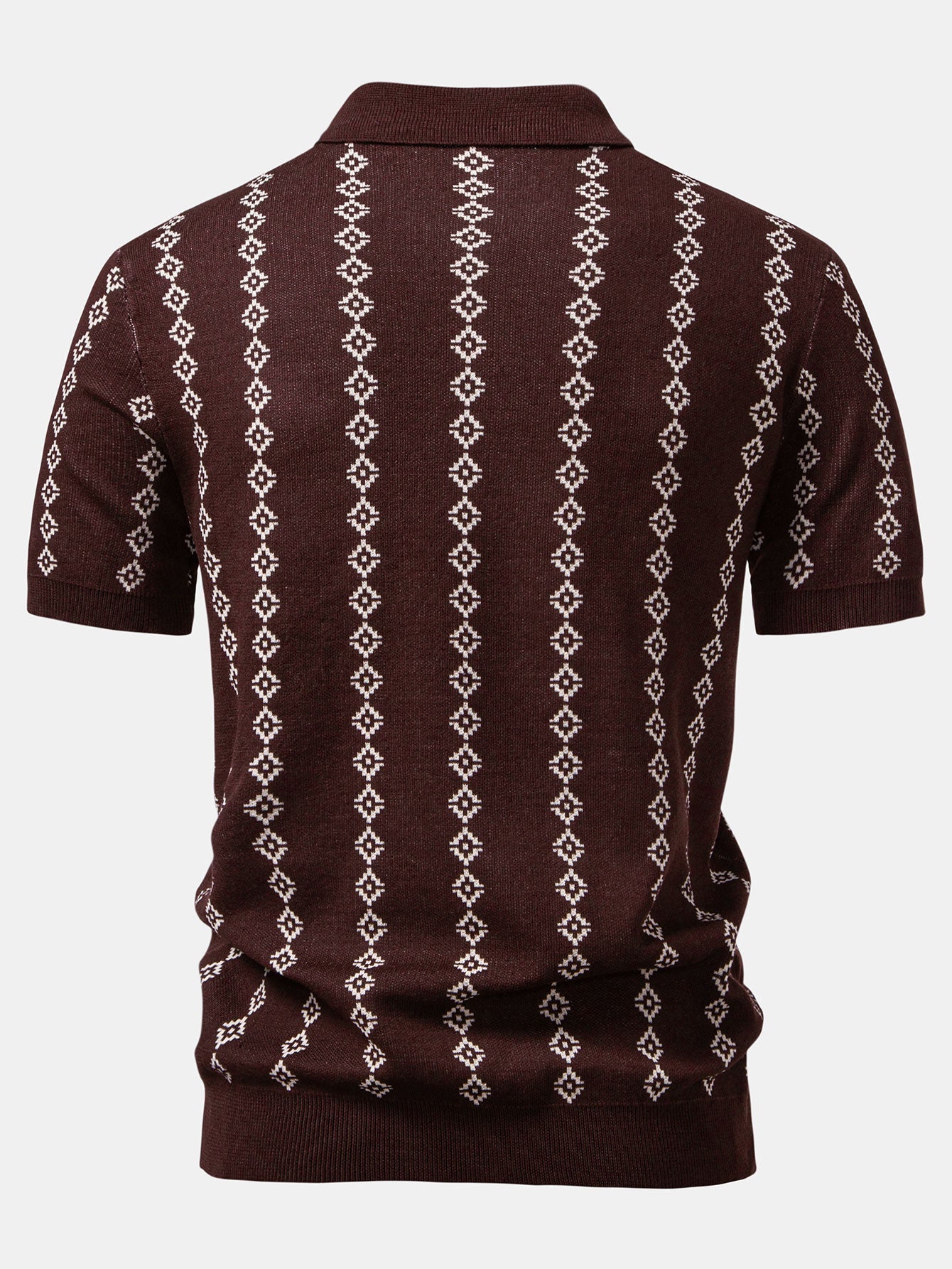 Maqiato | Men's V-Neck Knit Polo