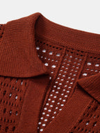 Maqiato | Men's V-Neck Knit Polo