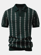 Maqiato | Men's V-Neck Knit Polo