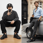 Maqiato | Men's Vegan Leather Sneakers in Black