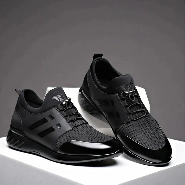 Maqiato | Men's Vegan Leather Sneakers in Black