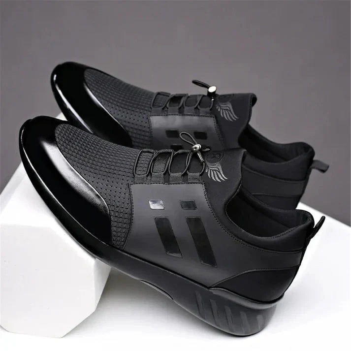 Maqiato | Men's Vegan Leather Sneakers in Black