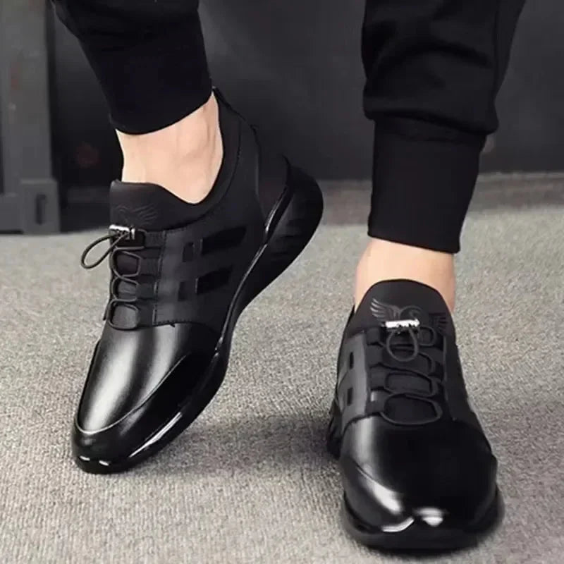 Maqiato | Men's Vegan Leather Sneakers in Black