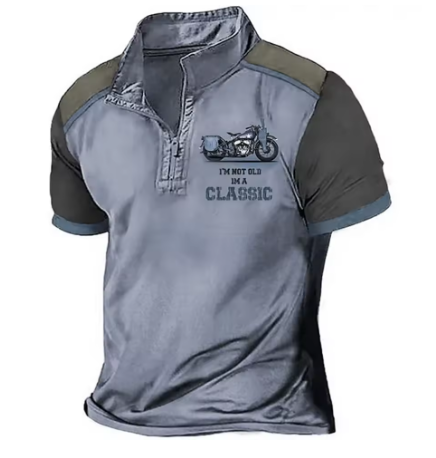 Maqiato | Men's Vintage Knit Polo Shirt