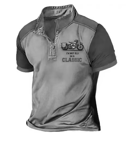 Maqiato | Men's Vintage Knit Polo Shirt
