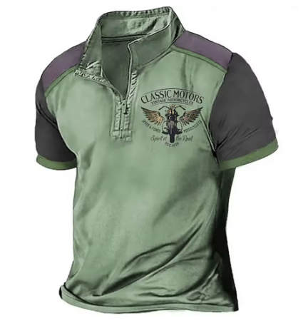 Maqiato | Men's Vintage Knit Polo Shirt
