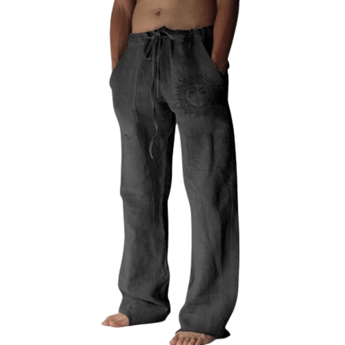 Maqiato | Men's Wide-Leg Linen Lounge Trousers