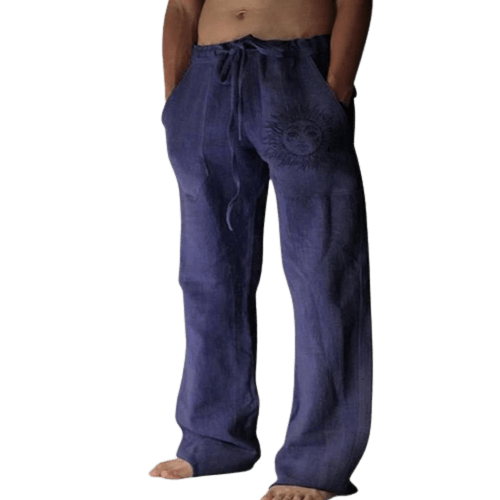 Maqiato | Men's Wide-Leg Linen Lounge Trousers