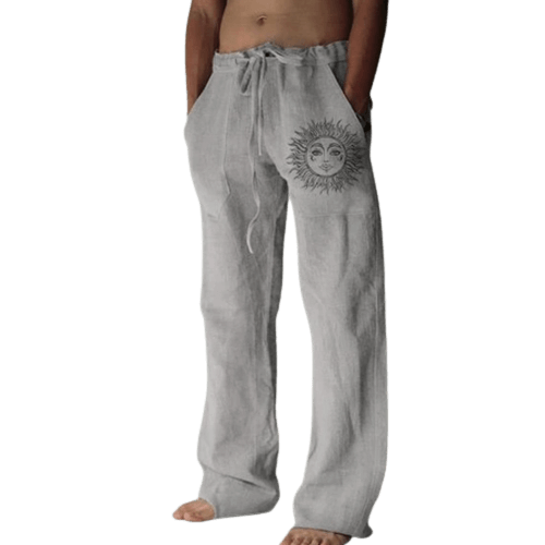 Maqiato | Men's Wide-Leg Linen Lounge Trousers
