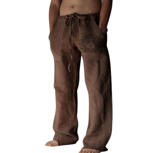 Maqiato | Men's Wide-Leg Linen Lounge Trousers