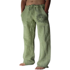 Maqiato | Men's Wide-Leg Linen Lounge Trousers