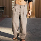 Maqiato | Men's Wide Leg Linen Pants