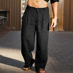 Maqiato | Men's Wide Leg Linen Pants