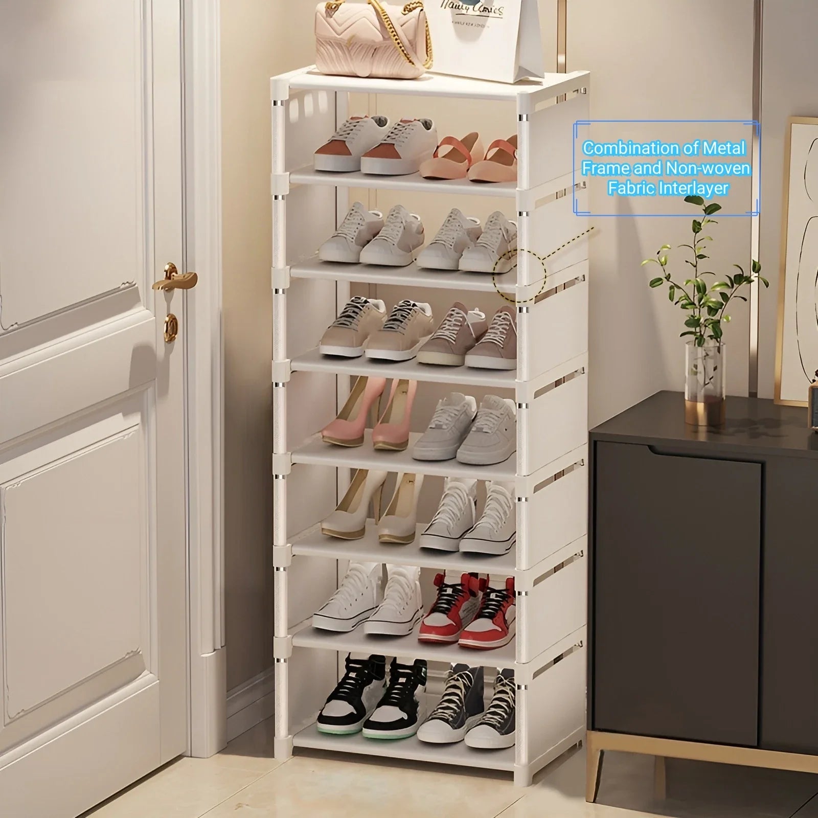 Maqiato | Metal Frame Shoe Rack