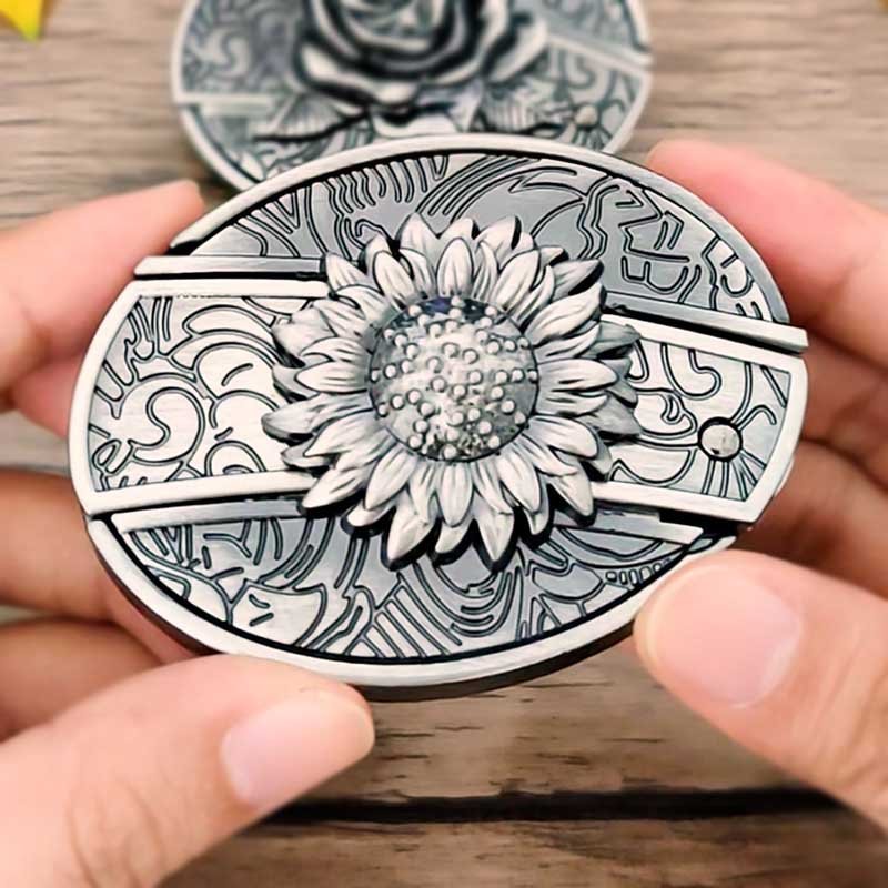 Maqiato | Metal Oval Cowboy Belt Buckle