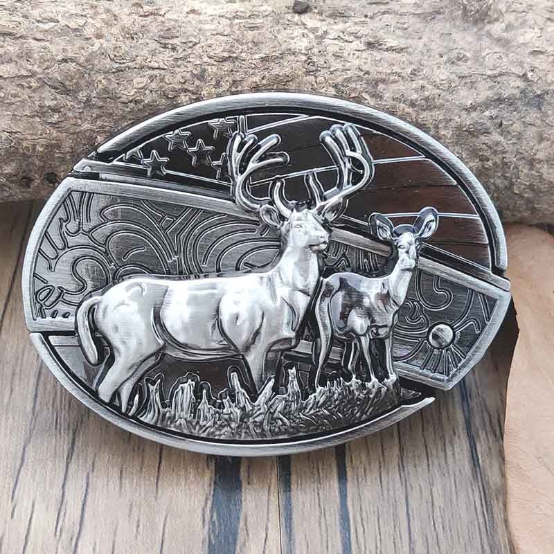 Maqiato | Metal Oval Cowboy Belt Buckle
