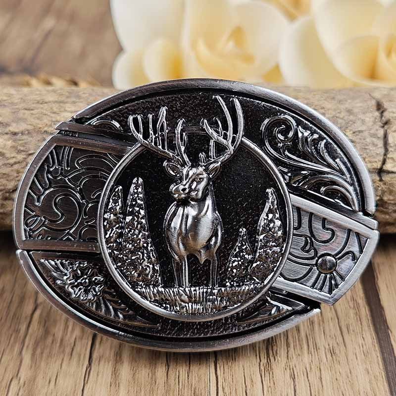 Maqiato | Metal Oval Cowboy Belt Buckle