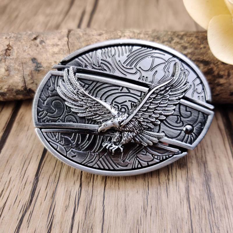Maqiato | Metal Oval Cowboy Belt Buckle