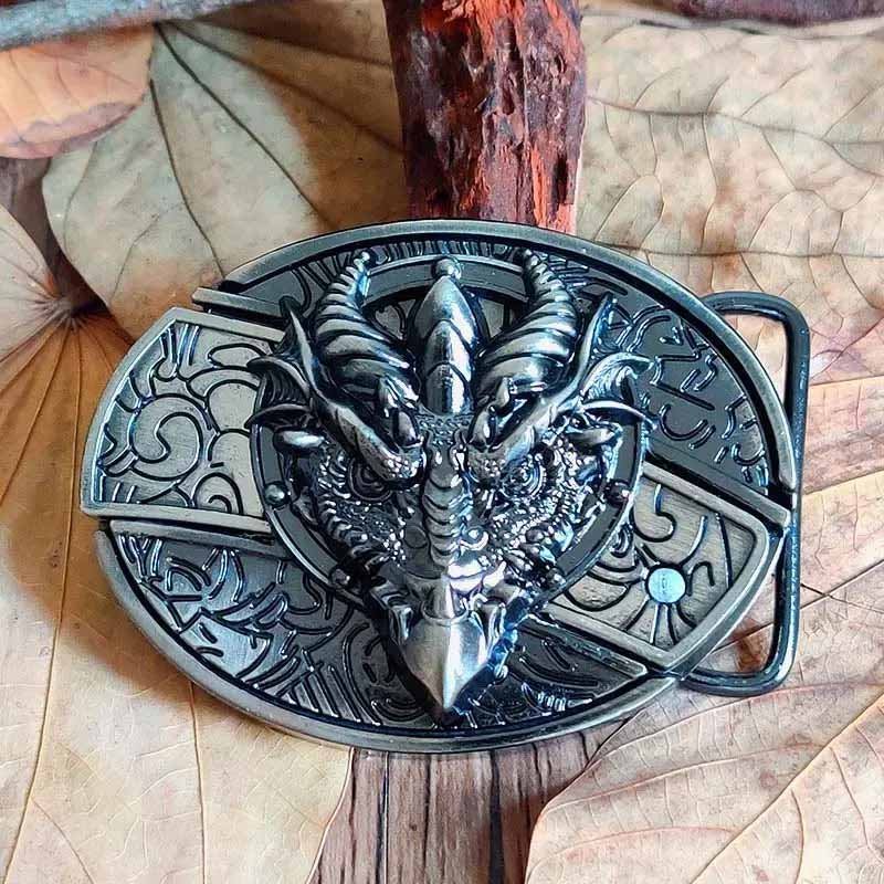 Maqiato | Metal Oval Cowboy Belt Buckle