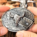 Maqiato | Metal Oval Cowboy Belt Buckle