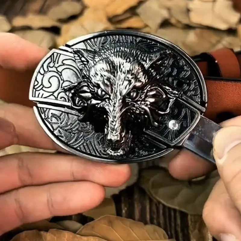 Maqiato | Metal Oval Cowboy Belt Buckle