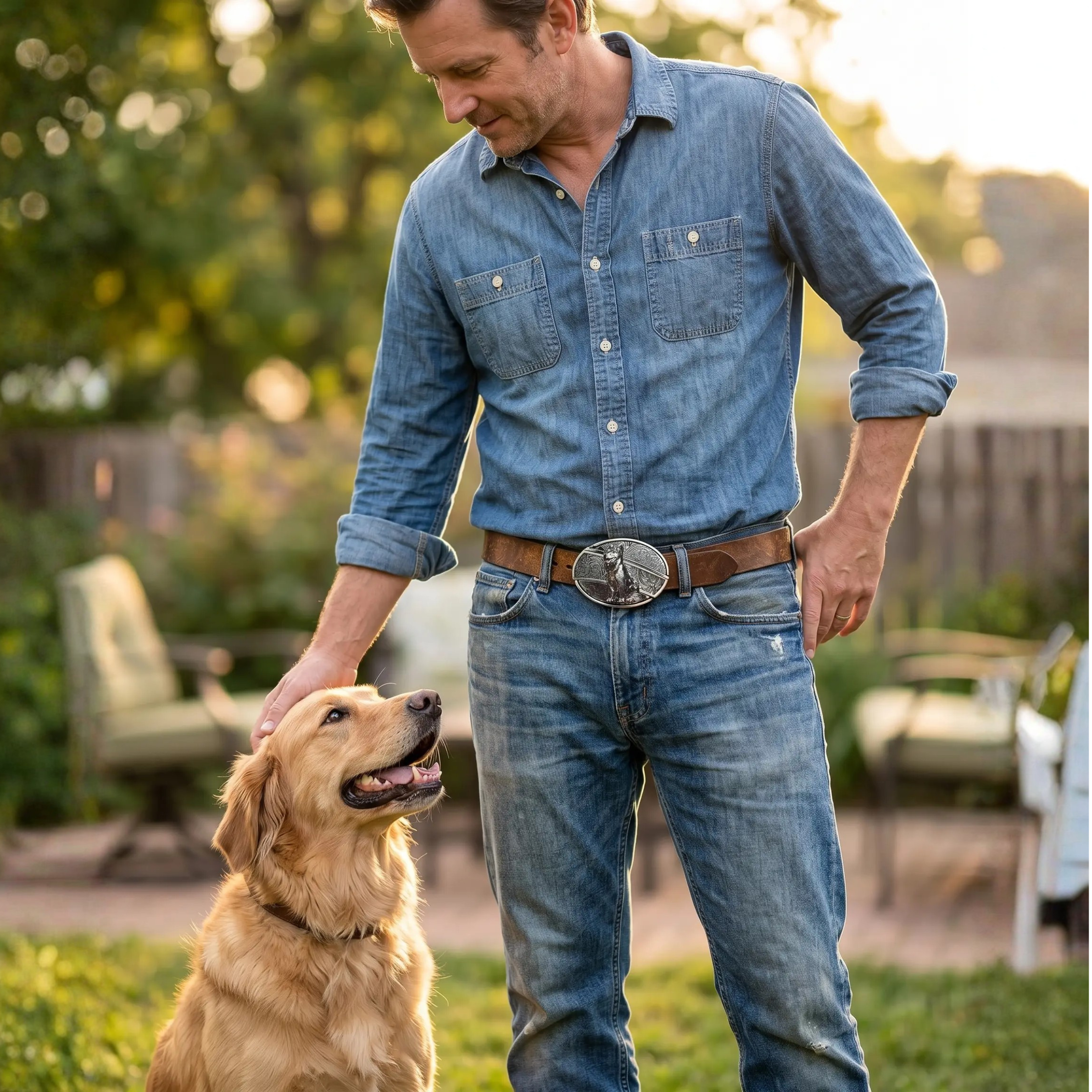 Maqiato | Metal Oval Cowboy Belt Buckle